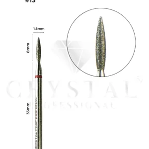FREZ DIAMENTOWY „PŁOMIEŃ” Сrystal Professional №13 (CZERWONE NACIĘCIE 1,8 mm)