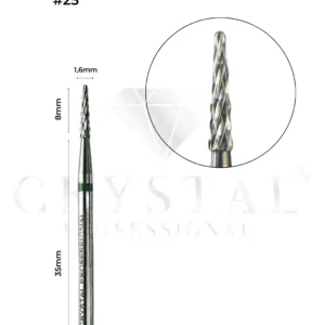 FREZ KARBIDOWY №25 Crystal Professional Stożek Węglika Spiekanego 1,6mm
