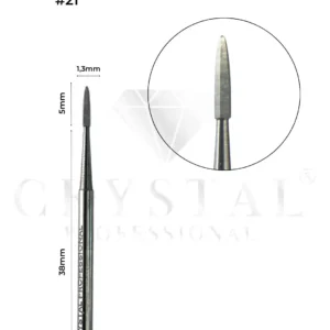 Carbide Bit “Safe” Crystal Professional №21 (no abrasiveness, 1.3 mm)