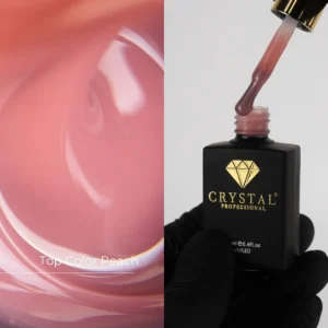 Top Peach Crystal Professional – kamuflujący top hybrydowy UV/LED HEMA & TPO Free