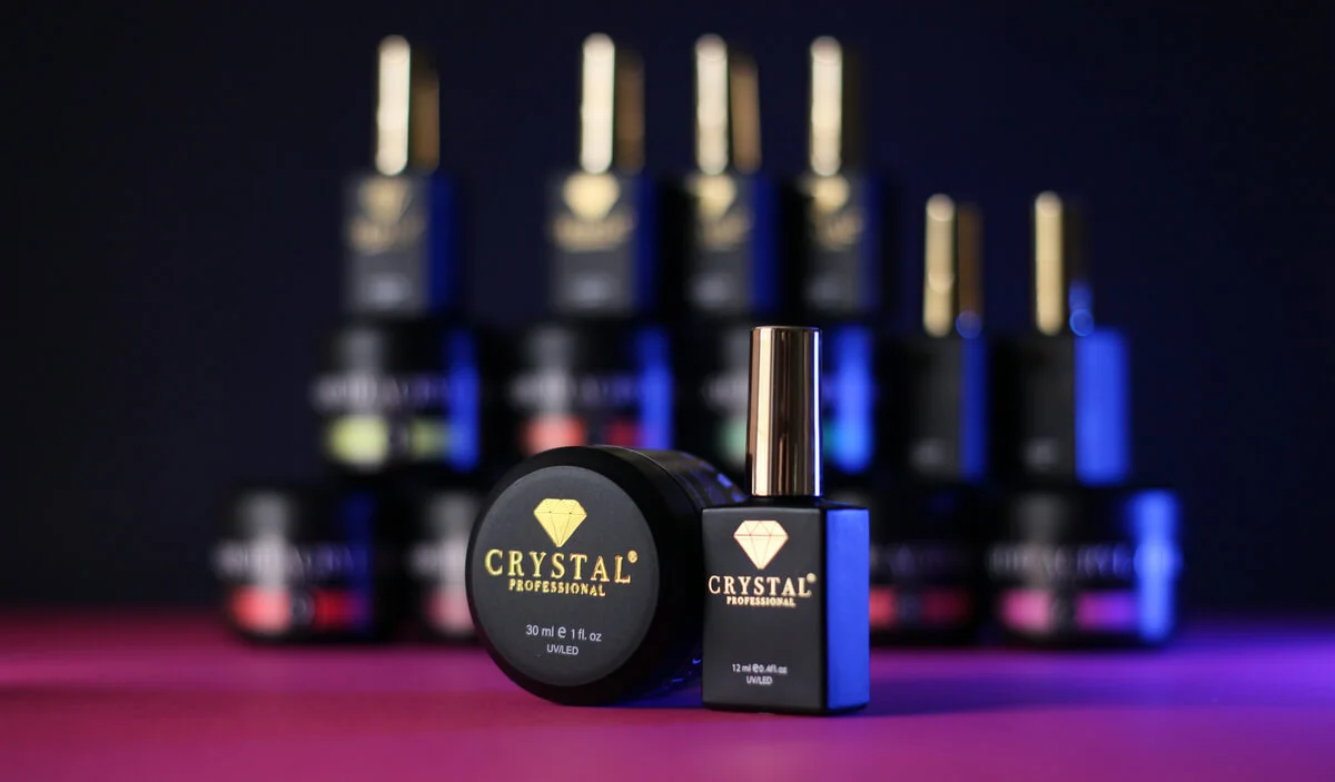 Crystal Professional — bases, tops, and nail gels from the manufacturer